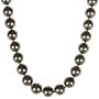 Sterling Silver Dyed Olive-Green Mother-of-Pearl Knotted Necklace, 17"