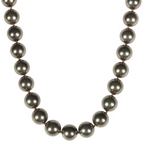 Buy Sterling Silver Dyed Olive-Green Mother-of-Pearl Knotted Necklace, 17" online at Discounted New and Used prices. Delivered to your door with Off-The-Bookshelf.