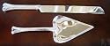 Wedding Heart Cake Knife and Server Set Reflective Heart (1 per order)