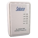 200Mbps HomePlugAV /3-port Ethernet Adap