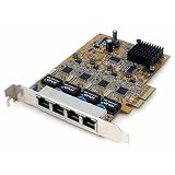 STARTECH.COM 4 Port PCI Express Gigabit Ethernet NIC Network Adapter Card
