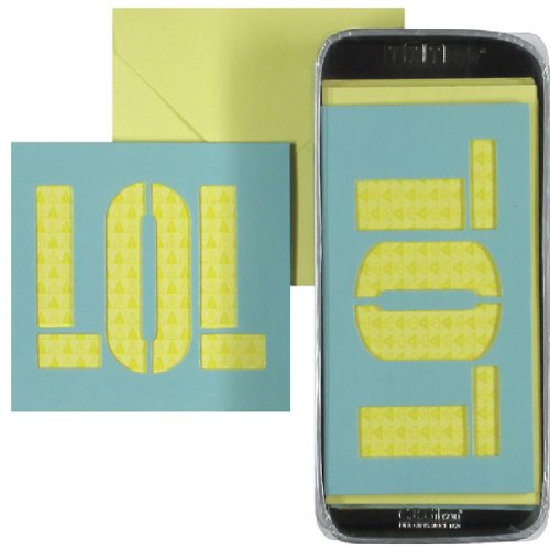 C.R. Gibson Text Style Mini Greeting Notes, LOL (CN-10252) On Sale
