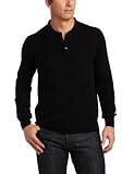 Perry Ellis Mens Button Polo Sweater