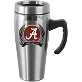 NCAA Steel Travel Mug with Handle, Flame Style