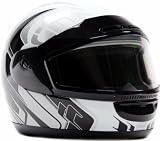 Snowmobile Helmet Adult Dual Lens Anti Fog White, X-Large