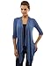 PattyBoutik Women's Drape Front Asym Hem Light Cardigan