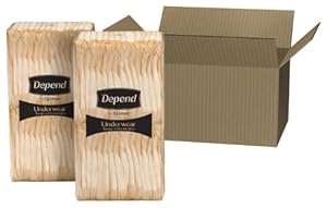 Depend Underwear for Women Maximum Absorbency Economy Plus Pack, Small and Medium, 60 Count