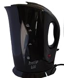 Quest Black Low wattage cordless automatic electric kettle 1.7 litre, caravan, camping.
