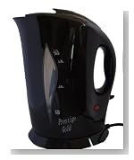 Quest Black Low wattage cordless automatic electric kettle 1.7 litre