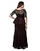 Kiyonna Women's Plus Size Astoria Lace Peplum Gown