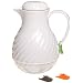 Adcraft SP-40WH 40 oz Capacity, White Insulated Beverage Server