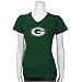 Reebok Green Bay Packers Green Ladies Logo Premise T-shirt
