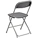 Flash Furniture Hercules Series Plastic Folding Chair - Grey - 650LB Weight Capacity Comfortable Event Chair - Lightweight Folding Chair