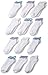 Fruit of the Loom Girl's 12 Pack Low Cut Socks with Pom, , Shoe Size: 10.5-4 (medium)