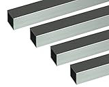 アルミ形材 ｱﾙﾐ角ﾊﾟｲﾌﾟ 1m 1.5x15x15mm ｼﾙﾊﾞｰ 4本組　　安田