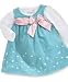 Sweet Heart Rose Baby Girl Jumper Dress with Hearts