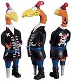 15 Captain Buzz Rubber Chicken Dog Toy