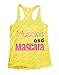 Muscles and Mascara Womens Racerback Burnout Tank Top Running Working Out Shirt