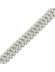 4 Row Round 3 prong Diamond Tennis Bracelet 7.97cttw