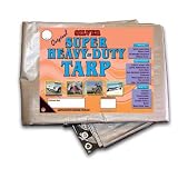 10 ft x 20 ft HEAVY-DUTY SILVER TARP 