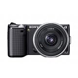 Sony Alpha NEX5A/B Black 14.2MP Digital Camera with 16mm Lens