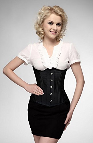 Camellias 26 Double Steel Boned Corset Heavy Duty Waist Training