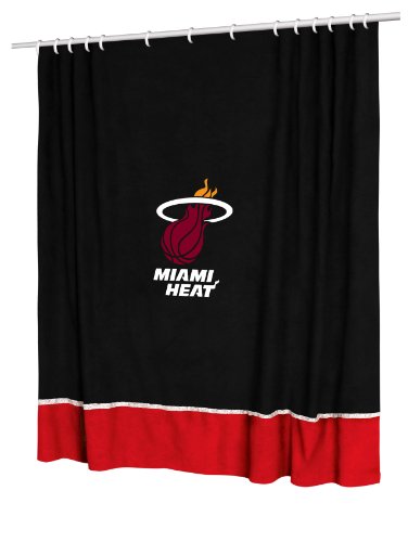 Nba Miami Heat Sidelines Shower Curtain Heat