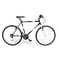 Mens 18 speed ATB Octane Velocity Mountain Bike with v brakes and twist grip gears in Blue.