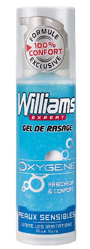 Williams - Gel à Raser Oxygène - Peau Sensible - 150 ml