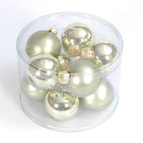 Apple Green Glass Baubles
