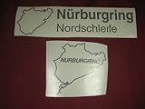 Best buy 2 German Nürburgring Nordschleife Vinyl waterproof racing Decal stickers x 2