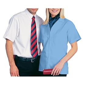 Premier Women's Short Sleeve Oxford Blouse
