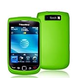 Neon Green Rubberized Snap-On Hard Skin Case Cover for Blackberry Torch 980 ....