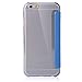 PASONOMI iPhone 6 Plus Case, [Smart Window View] Apple iPhone 6 Plus Folio Wallet Case - Slim Flip Leather Case for Apple iPhone 6+ iPhone Plus 5.5 Inch Smartphone (Blue)