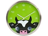 Peekaboo Wall Clock, Cow