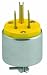 Leviton 515PA 15 Amp, 125 Volt, Armored Grounding Plug, Yellow