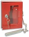 Helix Emergency Key Box Wall-mountable Tough Steel with Own 2 Keys  and Glass-breaking Rod Ref CP1201