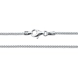 Sterling Silver 925 Popcorn Chain Necklace 16 Inch - Nickel Free