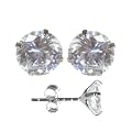 Boucles d'Oreilles Femme Argent fin 925 avec Oxyde de Zirconium - 4mm*4mm