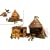 Gormiti Lords of Nature Return Earth Shrine Playset with 6cm Golden Bullrock Figure