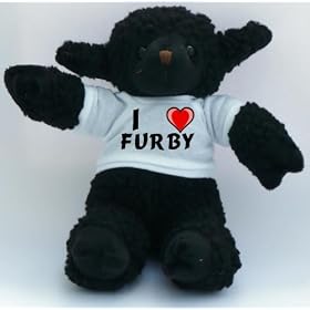 Plush Black Sheep with I Love Furby T-shirt