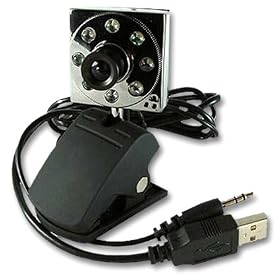 Sogatel - Skype compatible 1.3 megapixel webcam-8 LED with mic - PC and Apple Mac