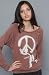 Obey The Vandal Pullover Sweatshirt in Cognac hood ,Sweatshirts for Women