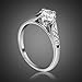 Fashion Plaza Women's Cubic Zirconia Engagement Ring R21