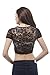 Short Sleeve Round Neck lace Crop top