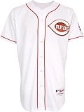 MLB Men's Cincinnati Reds Six Button Authentic Home Jersey (White, 52/XX-Large)