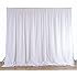 20 ft x 10 ft Fabric Backdrop Curtain - 2 colors