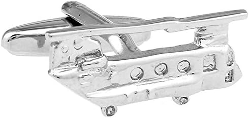 JustSong Chinook Helicopter Raf Pilot Airforce Soldier Cruise Present Cufflinks