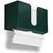 TrippNT 51924 Hunter Green PETG Dual-Dispensing Paper Towel Holder, 11" Width x 6" Height x 4" Depth