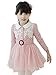 Little Girl's Lace Flower Princess Winter Dresses with Waistband